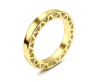 Gold Plated Silver Rings NSR-2825-GP